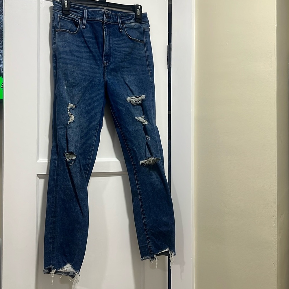 Abercrombie and Fitch, Simone high raise ankle jeans 28 , 6 short ￼